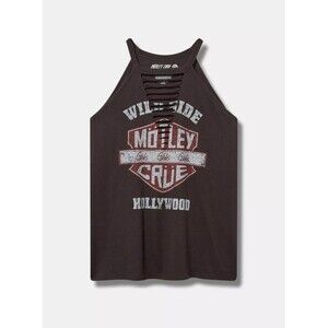 NWT Torrid Motley Crue Girls Girls Girls Cotton Slash Tank Size 3 or 22/24 Plus